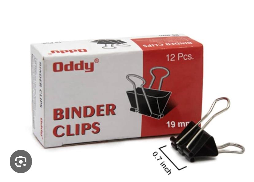 BINDER CLIP 19 MM
