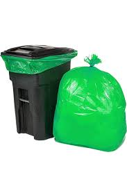 GREEN GARBAGE BAGS