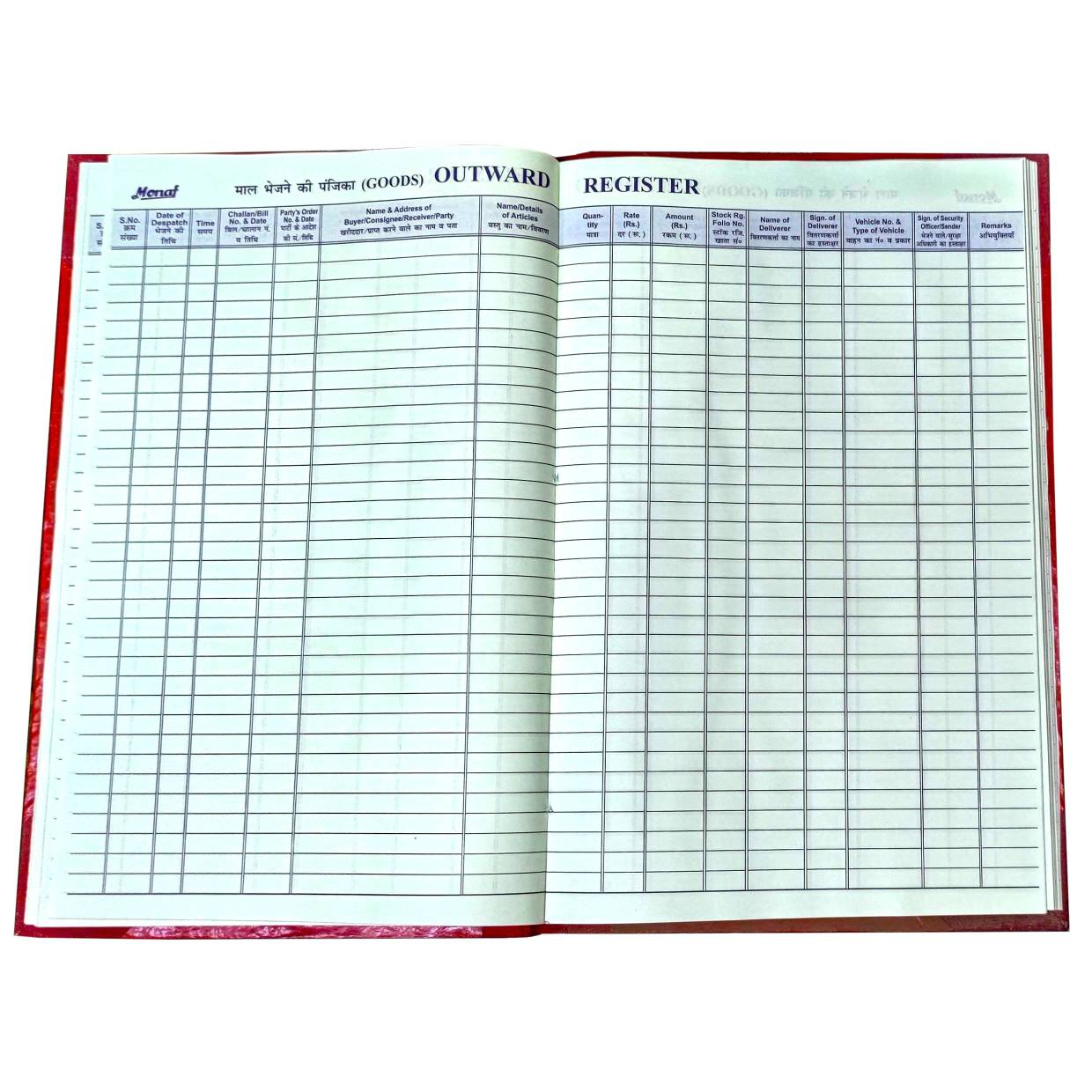 OUTWARD REGISTER